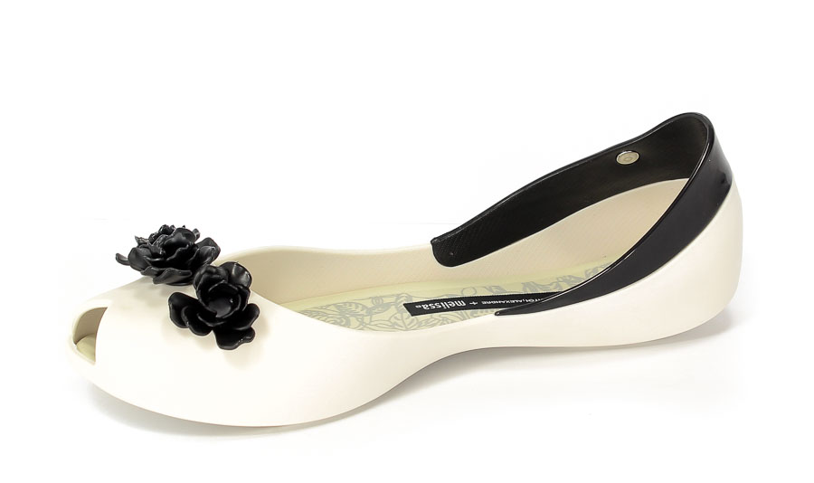 Baleriny letnie Melissa M31662 50735 White/Black