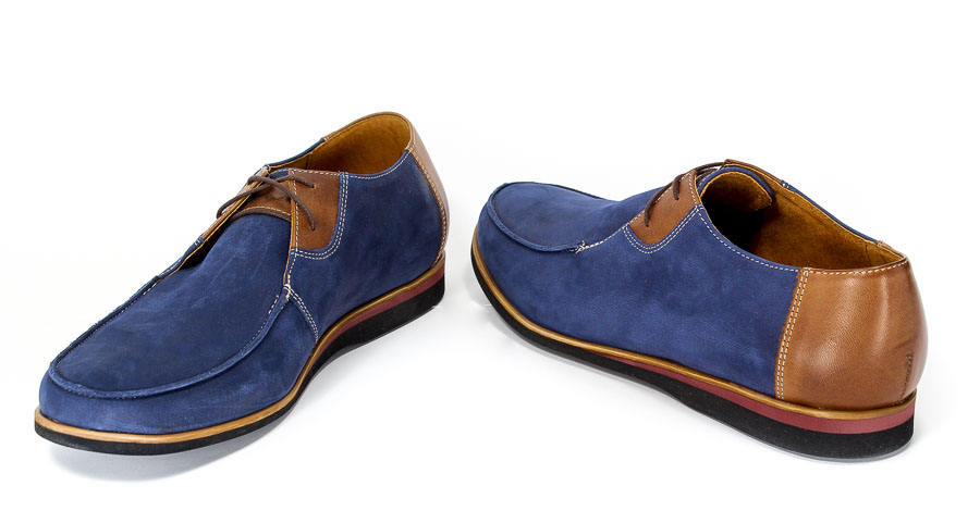 Półbuty Duo Men 714 Niebieski