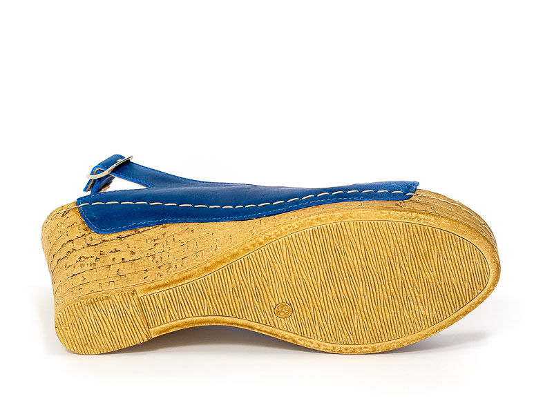 Sandały Euro Moda Tych. 564 Blu Biały Koral
