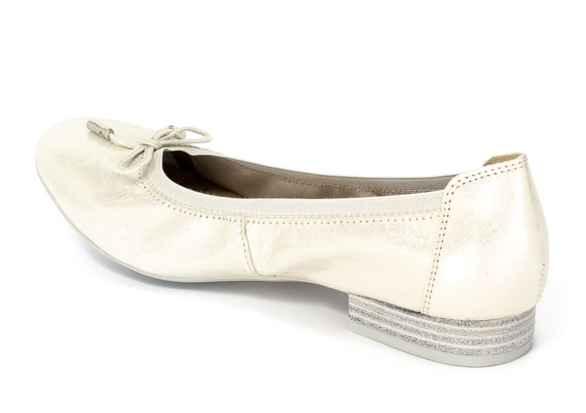 Baleriny Caprice 9-22166-28 116 Offwht Glitter
