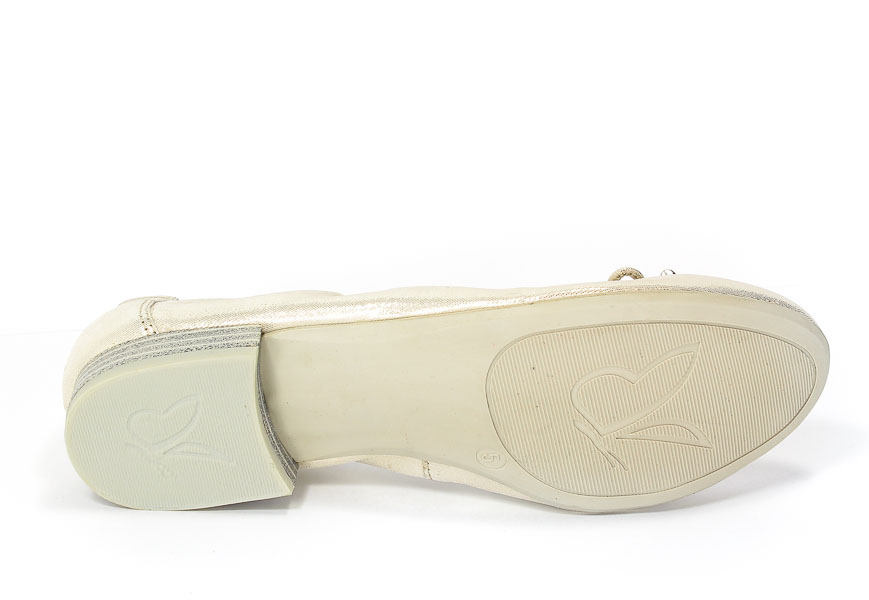 Baleriny Caprice 9-22166-28 116 Offwht Glitter