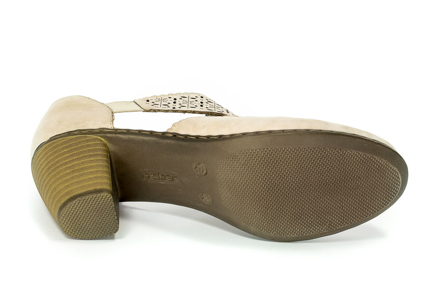 Półbuty Letnie Rieker 40983-40 Grau Grey 