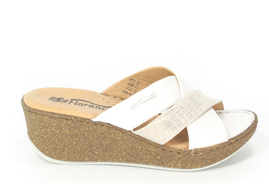 Klapki Florance 22964 Bianco