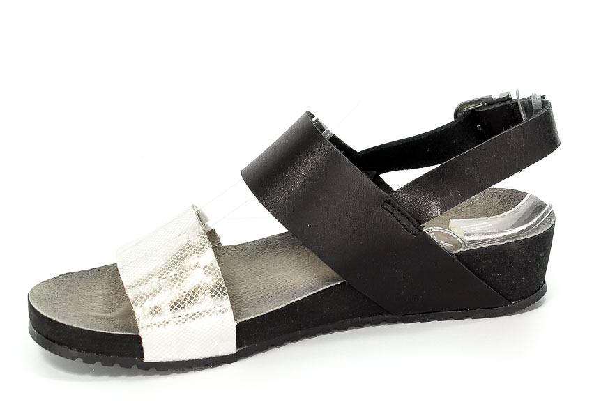 Sandały Lemar 40065 Bf.Czarny+3D Srebro