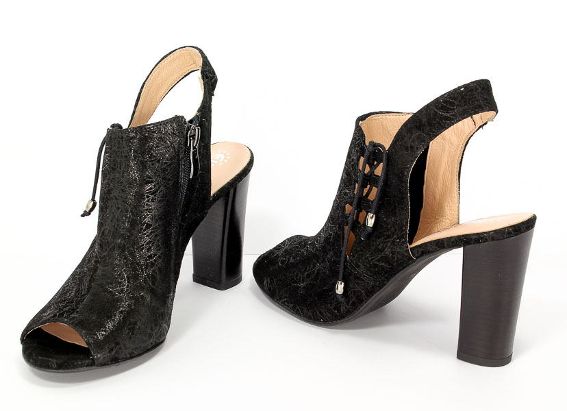 Botki Letnie Eksbut 37-4547-H15-1G Czarny