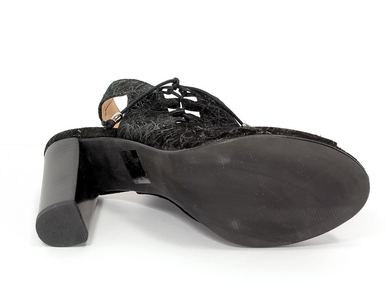 Botki Letnie Eksbut 37-4547-H15-1G Czarny