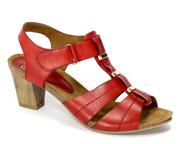 Sandały Caprice 9-28309-28 501 Red Nappa