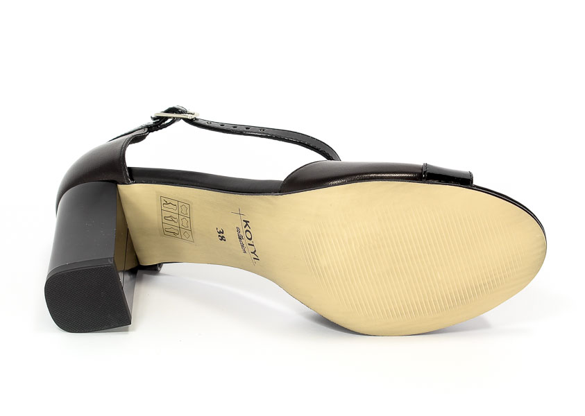 Sandały Kotyl 4321 Czarny Lico+Czarny Lakier