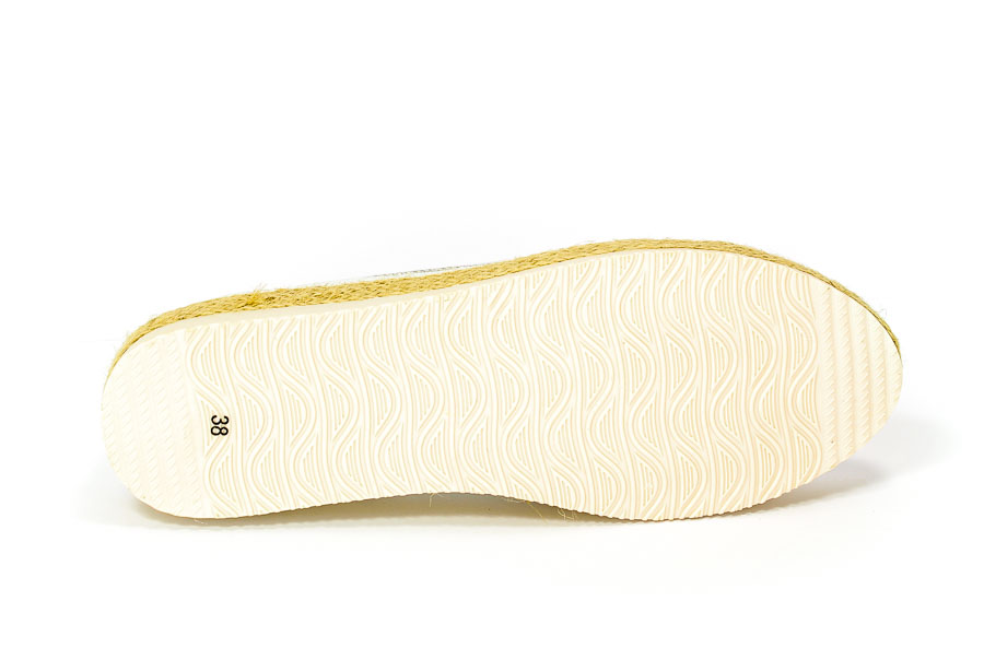 Espadryle American G-C16925 Silver/White