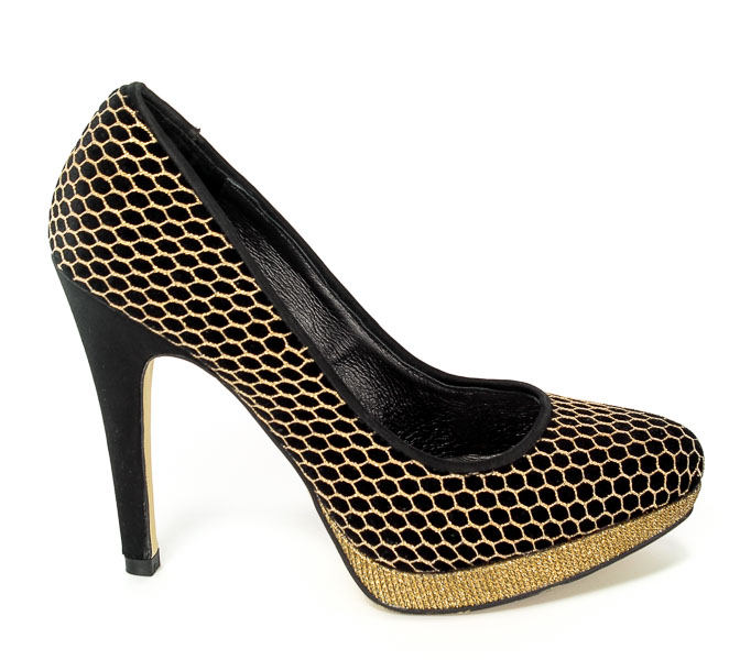 Czółenka Menbur 005032 001-Black/Negro Prz.
