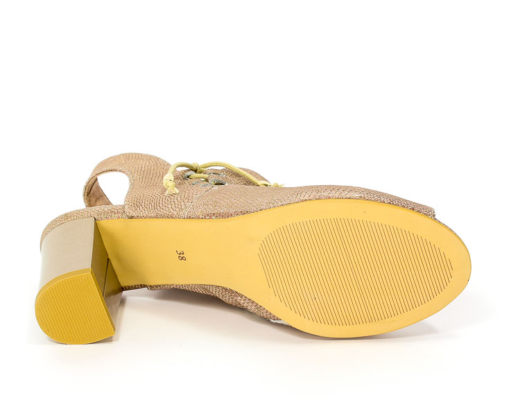 Botki Letnie Eksbut 37-4583-H29-1G Beż/Złoto