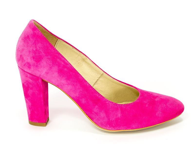 Czółenka Fabio Fabrizi 755 Fuksja Zamsz
