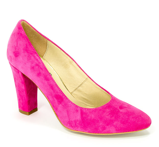 Czółenka Fabio Fabrizi 755 Fuksja Zamsz