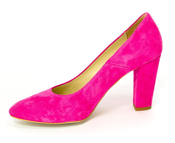 Czółenka Fabio Fabrizi 755 Fuksja Zamsz