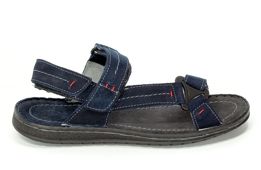 Sandały Riko 806 Juma Blue Welur