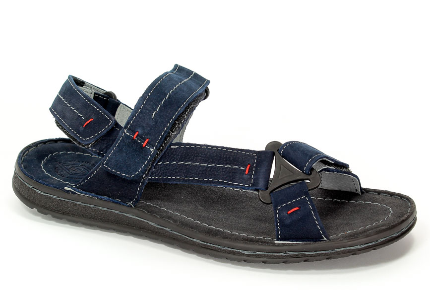 Sandały Riko 806 Juma Blue Welur