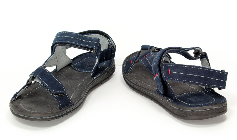 Sandały Riko 806 Juma Blue Welur