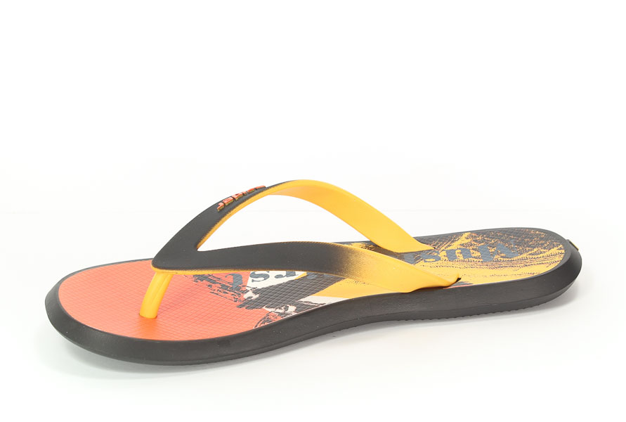 Klapki Rider 82024 23923 Black/Yellow/Orange