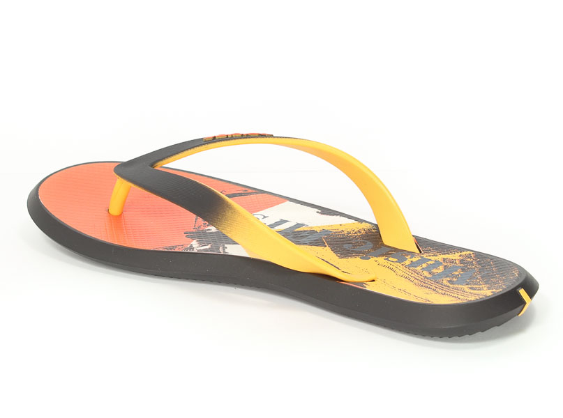 Klapki Rider 82024 23923 Black/Yellow/Orange