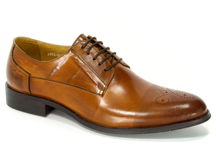 Półbuty Brooman John Doubare A954-08F-A105 Brown