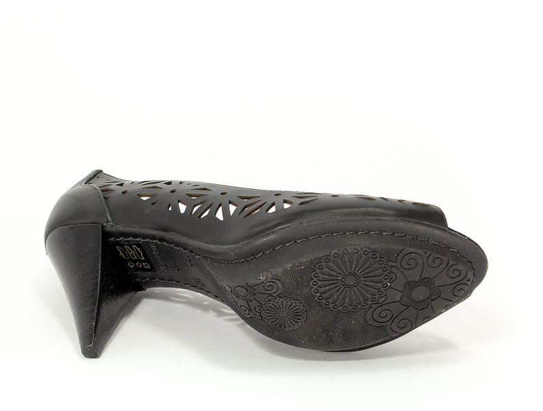 Czółenka Letnie Stephanie 6907 Atando Black.Prz