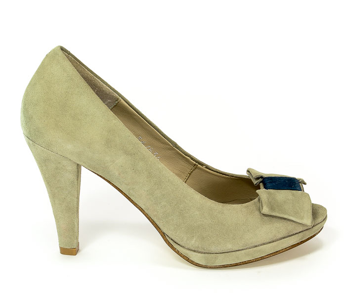 Czółenka Letnie Bruno Premi Q4511 Taupe+Blu Prz.