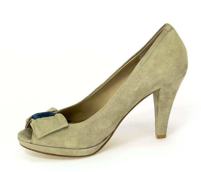 Czółenka Letnie Bruno Premi Q4511 Taupe+Blu Prz.