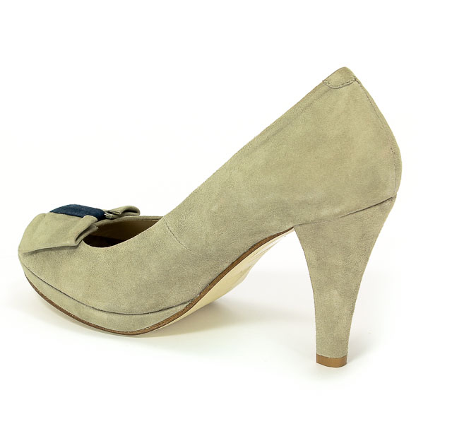 Czółenka Letnie Bruno Premi Q4511 Taupe+Blu Prz.