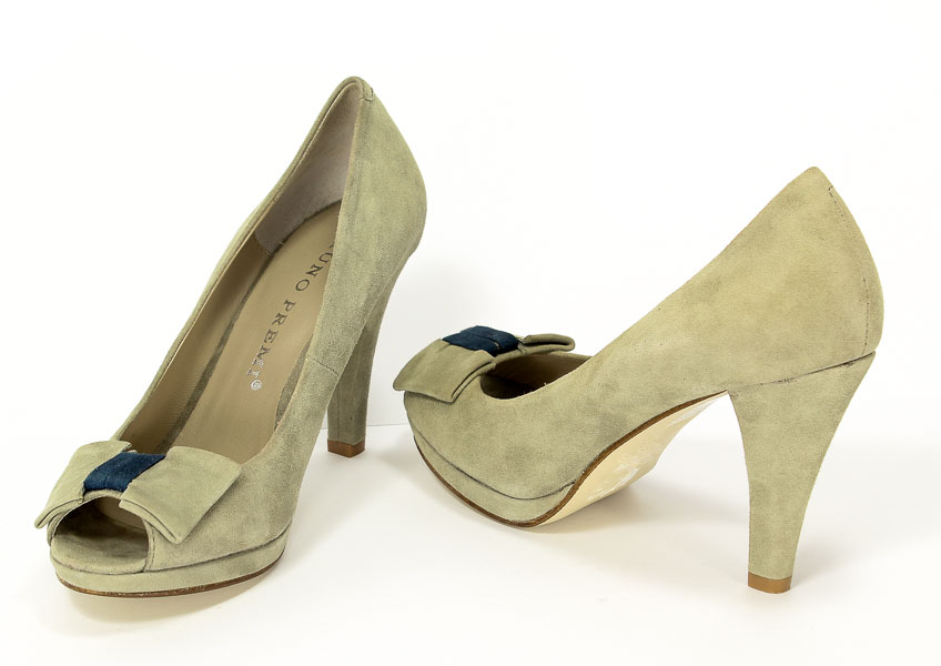 Czółenka Letnie Bruno Premi Q4511 Taupe+Blu Prz.