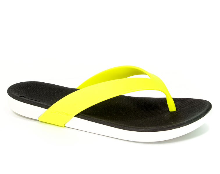 Klapki Rider 82134 22157 White/Black/Green