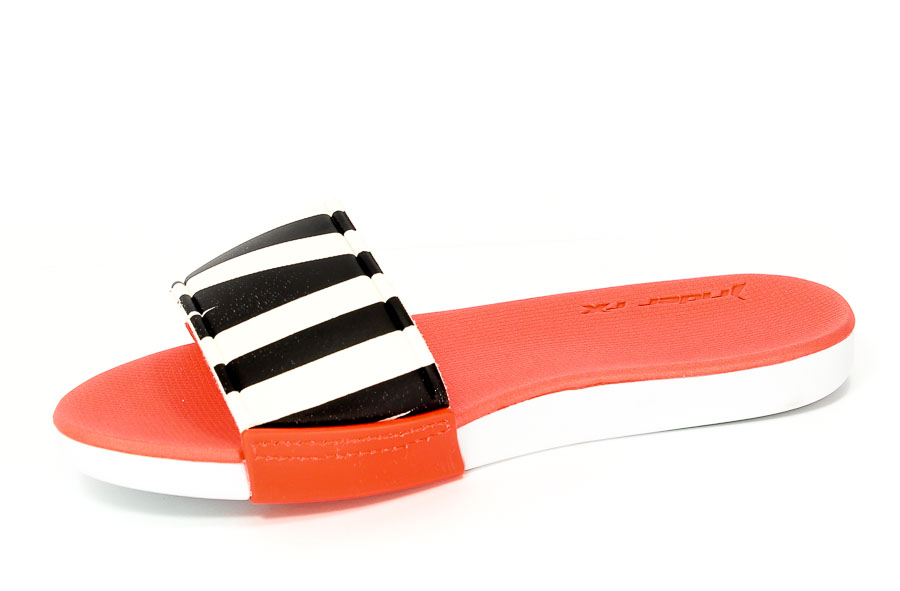 Klapki Rider 82135 23414 White/Black/Red