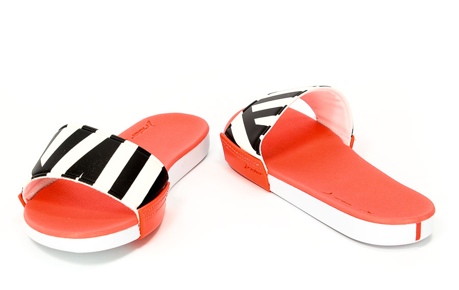 Klapki Rider 82135 23414 White/Black/Red