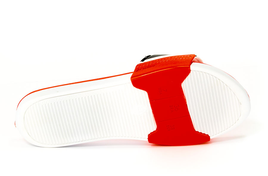 Klapki Rider 82135 23414 White/Black/Red