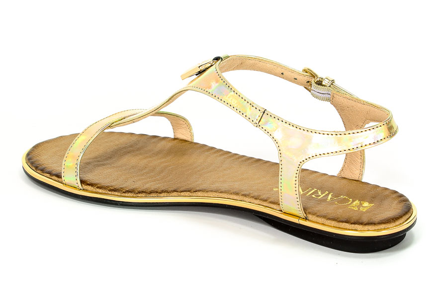 Sandały Carinii B4012-180-000-000-971 Złoty