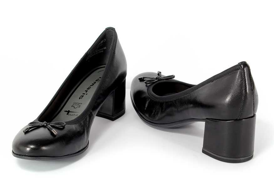 Czółenka Tamaris 1-22305-29 003 Black Leather