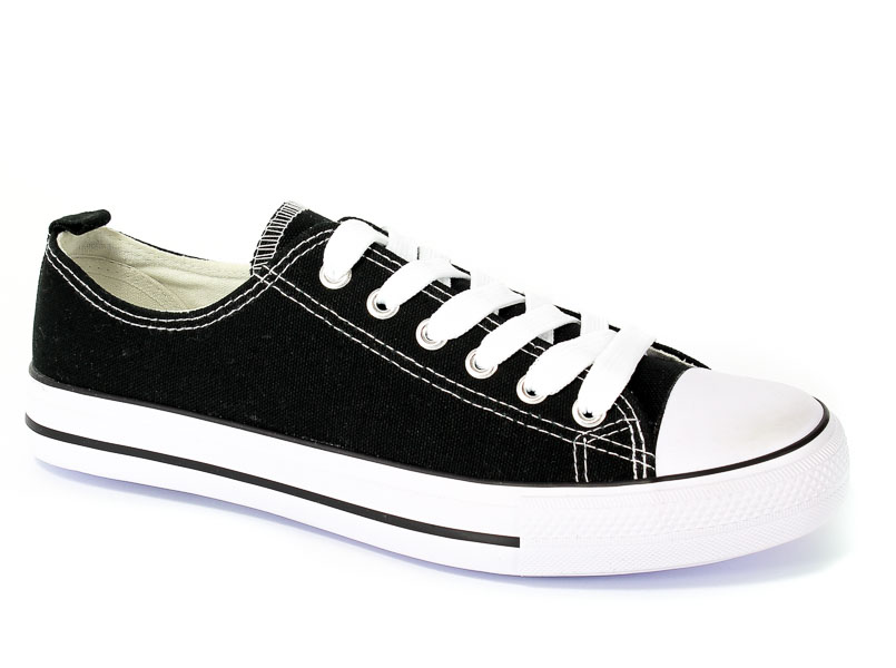 Półbuty American DSLN 01 Black-1/White