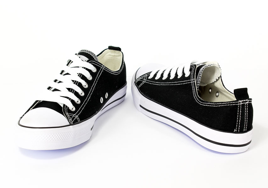 Półbuty American DSLN 01 Black-1/White