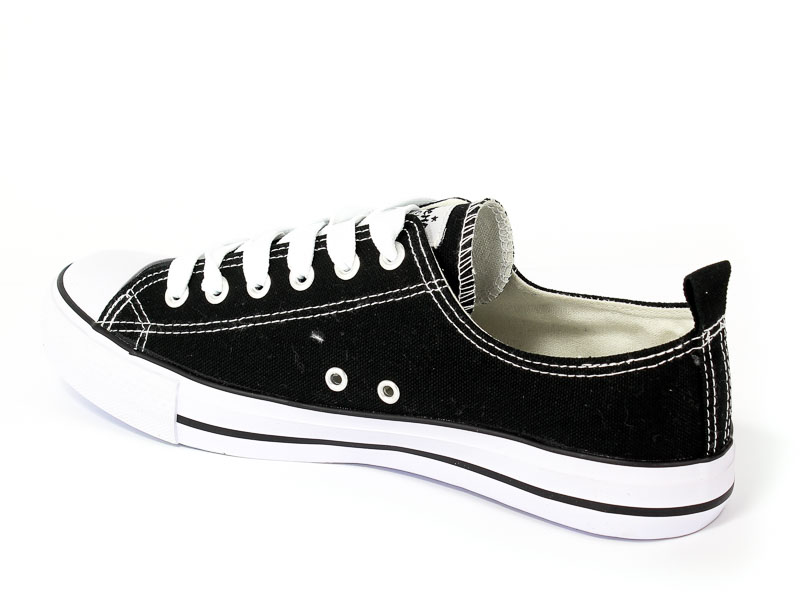 Półbuty American DSLN 01 Black-1/White