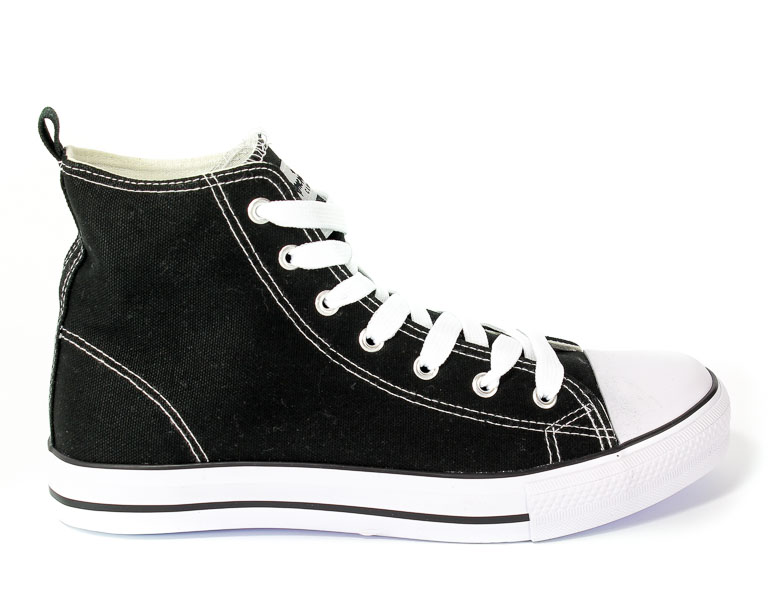 Półbuty American 9120-01 Black-1/White