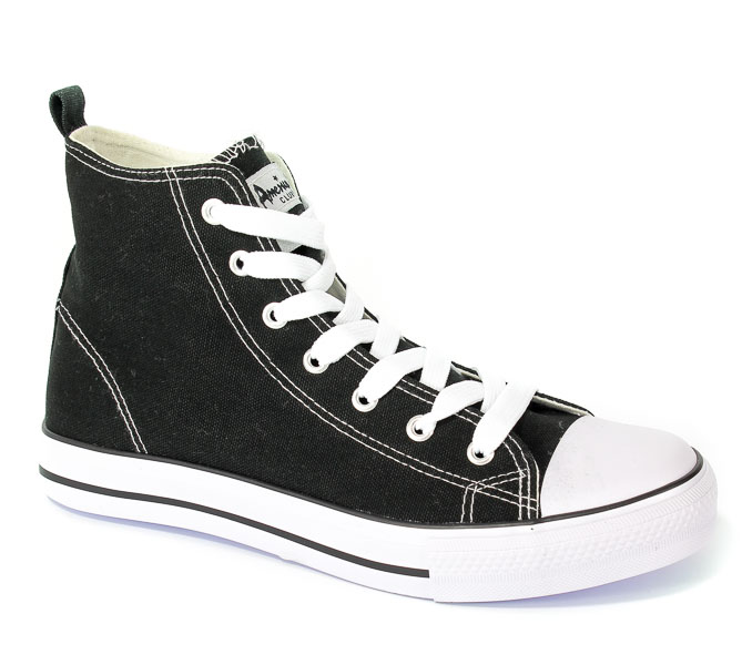 Półbuty American 9120-01 Black-1/White