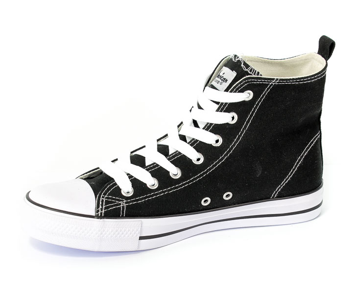 Półbuty American 9120-01 Black-1/White