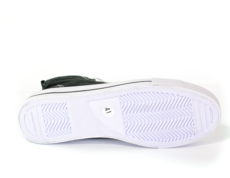 Półbuty American 9120-01 Black-1/White