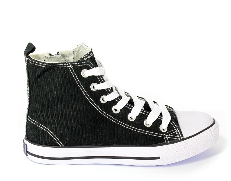 Półbuty American 9120-01/11 Black-01/White
