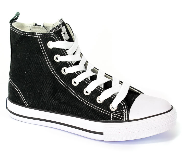 Półbuty American 9120-01/11 Black-01/White