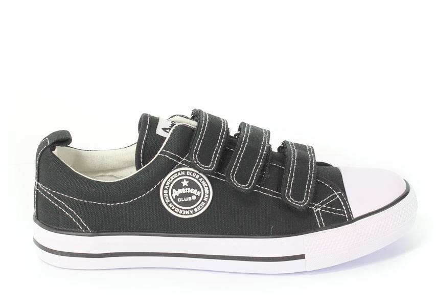 Trampki American DSTC-1/2 Black-01/White