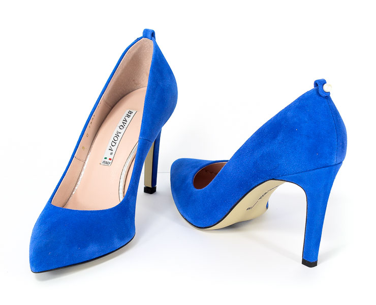 Czółenka Bravo Moda 1531 Chaber Zamsz