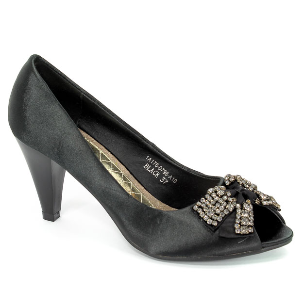 Czółenka Letnie Mirafiori 1A178-0798-A10 Black Prz.