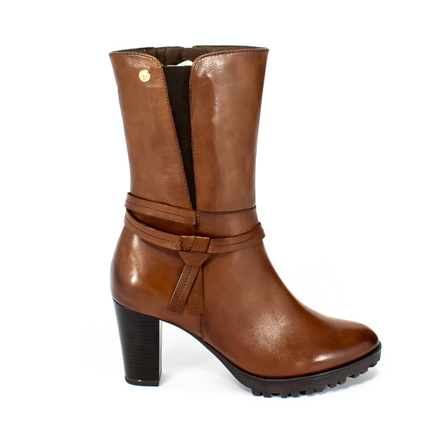 Pół Kozaki Caprice 9-25404-29 303 Cognac Nappa