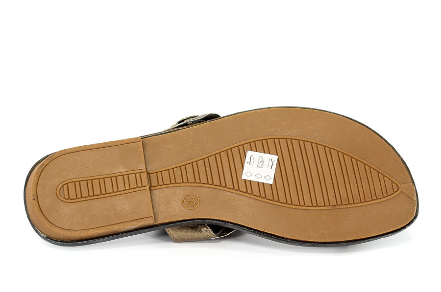 Everytime Klapki Damskie 21A583-3 Bronze Prz.