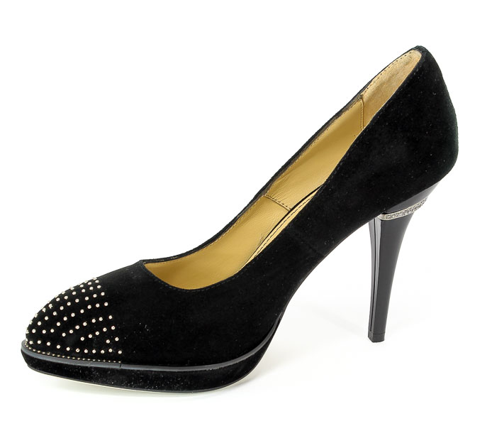 Czółenka Sca'viola 015A-801DB Black Prz.